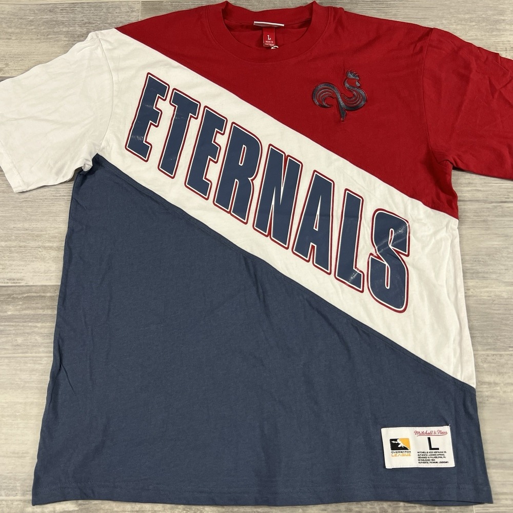 Mitchell & Ness T-Shirt Men's Large Paris Eternal Owl Play Overwatch League NWT